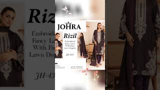 JOHRA RIZIL EMBROIDERED FANCY LAWN FANCY LAWN DUPATTA #johra #fashion #lawndress #lawndupatta #dress