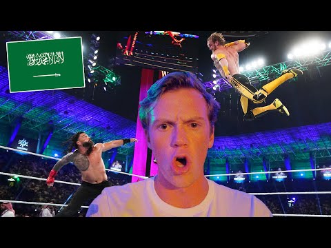 I Went to Logan Paul's WWE Match in SAUDI ARABIA