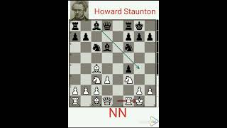 NN vs Howard Staunton year 1841 #chess #chesshistory #chessgrandmaster