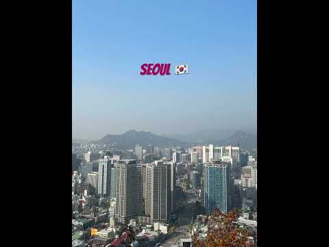 Amazing view from Tower In Seoul South Korea 🇰🇷 #shortvideo #shorts