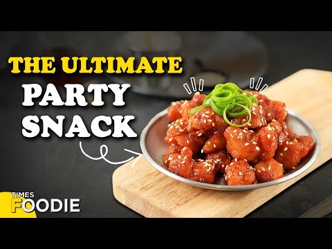 How To Make Sweet & Spicy Chicken Popcorn | Easy Party Snack | Sweet & Spicy Chicken Popcorn Recipe