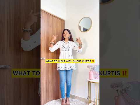 How to style Short kurti #youtubeshorts #style #howto #howtostyle #fashion #shortkurti