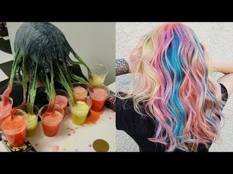 New Hair Color Transformations | Rainbow Hair Color Trends