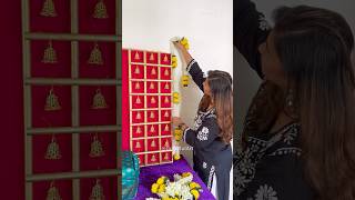 Ganpati Decoration Ideas for home🌺 #ganpatidecoration #youtubeshorts