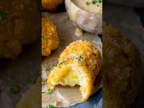 Baked Potato Croquettes with Cheese