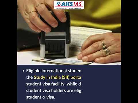 New Type of Visas #aksias #upsc #currentaffairs #Visa #MinistryofHomeAffairs #StudyinIndia