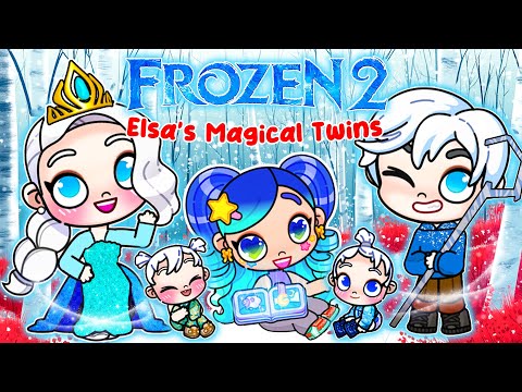 Elsa & Jack Frost’s LOVE STORY… And Their TWINS’ Magical Adventure! ❄️💙 | Avatar World 💕🏰 | PAZU