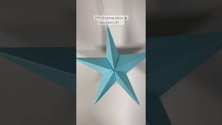 DIY Christmas decor 🎄Easy cute craft ✨ paper star #diycrafts #papercraft #christmasdiydecor