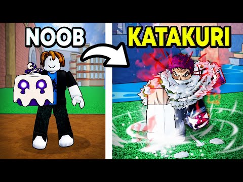 Upgrading Noob To MAX KATAKURI In Blox Fruits (Roblox)