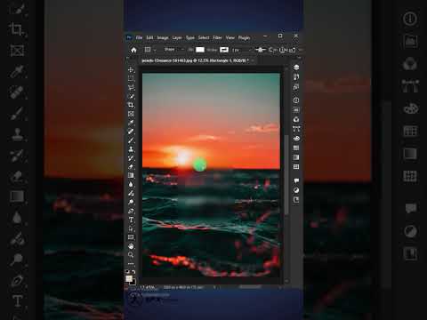 How to make a Glass Effect in One Click in "Adobe Photoshop 2025"