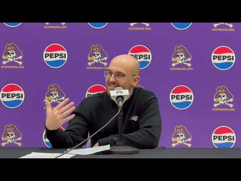 ECU Basketball Assistant Coach Riley Davis after the home loss to North Texas