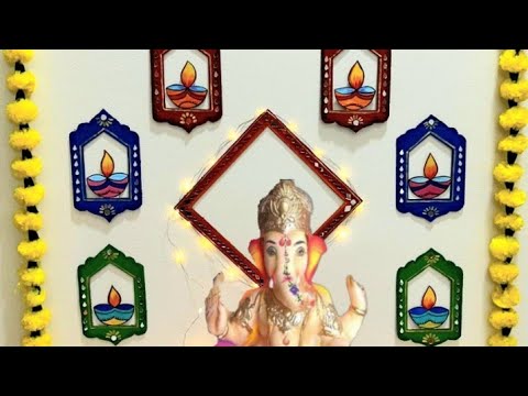 Ganapati Decoration 2024 | Jharoka Decoration #ganaptidecoration #ganapati #jharokha #ganesha #viral