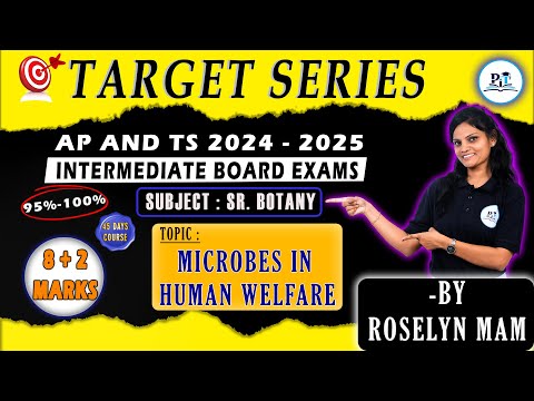 Microbes In Human Welfare (8+2)Marks || IPE 2025 || PHYSICS IN TELUGU || #ipe2025 #botany