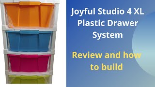 Joyful Studio 4 XL Plastic Drawer System Multicolor // Review // how to build // Multicolor