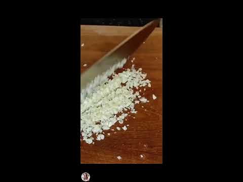 Let's Chop Raw Garlic #asmrsound #chop #viral