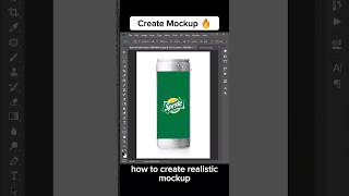 Create realistic mockup in Photoshop #shorts