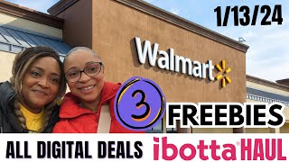 Walmart Deals 1/13/25: Walmart Ibotta Haul: Couponing At Walmart This Week: 3 FREEBIES: EASY DEALS