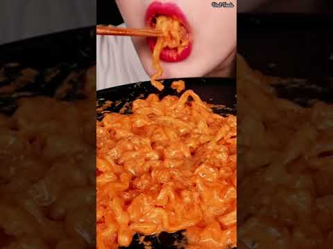 Asmr Eating Carbo Fire Noodles 🔥😍 Cheesy Noodles Eating| #shorts