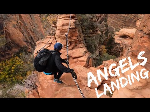 Angels Landing Chain Section Only:  POV Up and Down