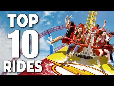 Top 10 Best Rides at WARNER BROS MOVIE WORLD - 2025!