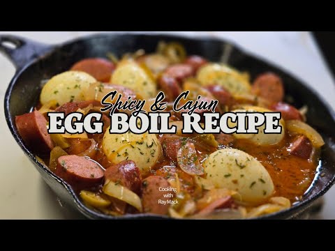 SPicy Cajun EGG Boil Recipe You Won't Forget! / Ray Mack's Kitchen and Grill