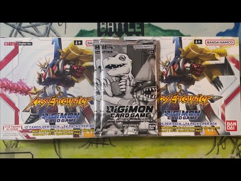 Digimon TCG BT-10 Xros Encounter Box Opening