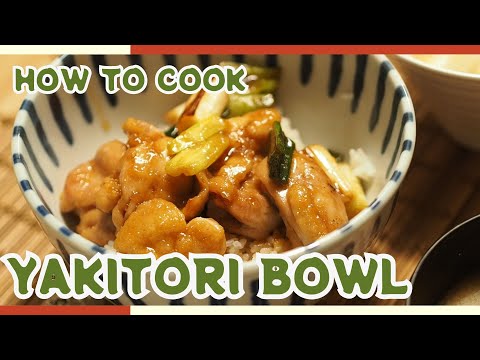 Easy & Authentic Japanese Yakitori Rice bowl