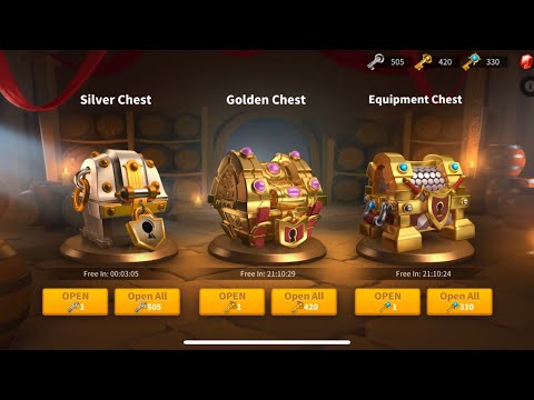 Opening 505 / 420 / 330 Silver / Gold / Crystal Keys in the Tavern - Rise of Kingdoms