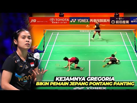 Tega Banget ! Gregoria Mariska Bikin Atlet Cantik Jepang ini Pontang Panting di Lapangan