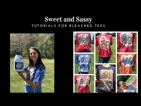 DIY Sweet and Sassy Bleached tee tutorial