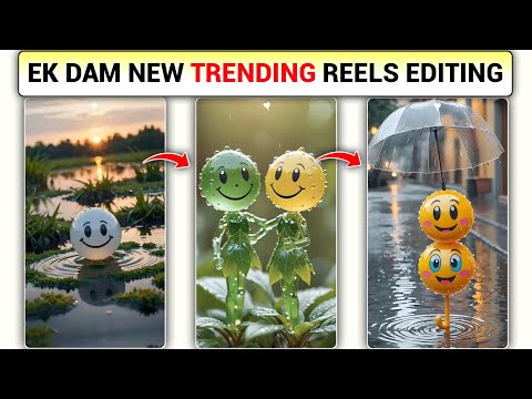 Ek Dam New Trending Happy emoji Reels Video Kaise Banaye | Viral Happy emoji Status Video Editing