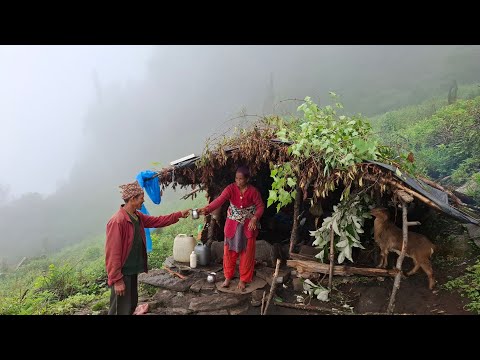 Most Relaxing Nepali Mountain Village Life I Rainy Time | Live With Beautiful Nature | Real Life