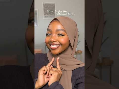 best hijab styles for round faces 🧕🏾🤍 #hijabtutorial #hijabstyle