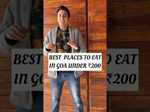 Best places to eat in Goa under budget. #budget #restaurant #goa