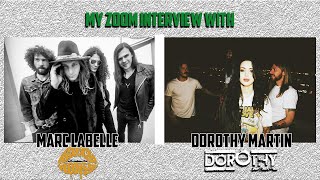 My Zoom interview with Marc LaBelle of Dirty Honey and Dorothy Martin of Dorothy