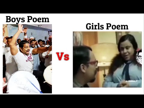 Boys Poem Vs Girls Poem !! Memes #viralmemes #meme