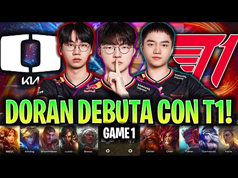 DORAN DEBUTA CON T1 Y FAKER EN LA LCK! | T1 vs DK RESUMEN GAME 1 LCK CUP 2025