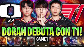 DORAN DEBUTA CON T1 Y FAKER EN LA LCK! | T1 vs DK RESUMEN GAME 1 LCK CUP 2025