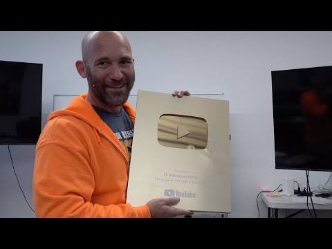 Gold Play Button Unboxing