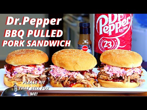 Dr Pepper BBQ Pulled Pork sandwich | HOW TO MAKE Dr Pepper Pulled Pork in a pressure cooker RECIPE