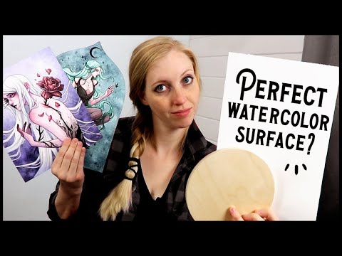 How to Create the Perfect Watercolor Surface // Watercolor Paper + Wood Panel