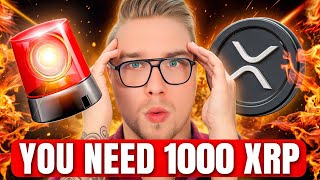 URGENT! WHY YOU NEED 1000 XRP ASAP!