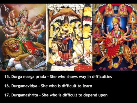 Shri Durga Naam Mala With English Lyrics and Meanings