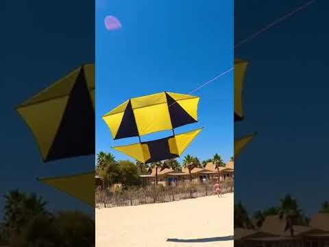 Sending my Dopero kite into the sky above Saint-Tropez