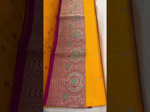 Banarasi Beauty: A Masterpiece of Handloom Katan Silk with Meena Work