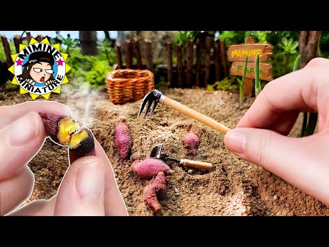 미니어쳐 맛탕 & 군고구마🧑‍🌾 Real Miniature Cooking - Mattang & Roasted sweet potato 미니어처 진짜요리