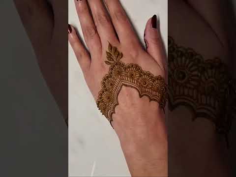 Simple Easy Henna design for Eid ✨️🌙 #eidhenna #eidmehndi #henna #simplehenna