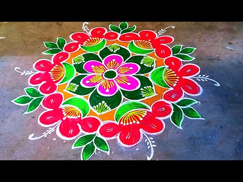 Margazhi Kolam🍀New Year Special Rangoli Design 2025🍀Pongal Kolam🍀Sankranthi Muggulu🍀Rangoli🍀9*5 dots