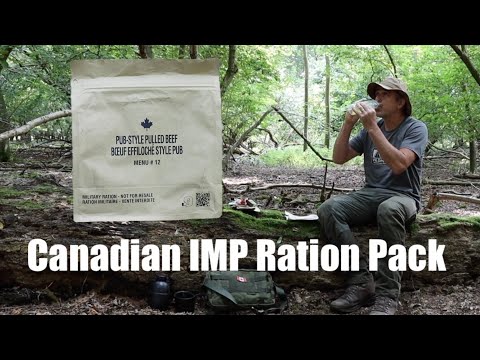 Military Ration Packs.  Canadian IMP Menu 12 - Pub Style Pulled Beef.