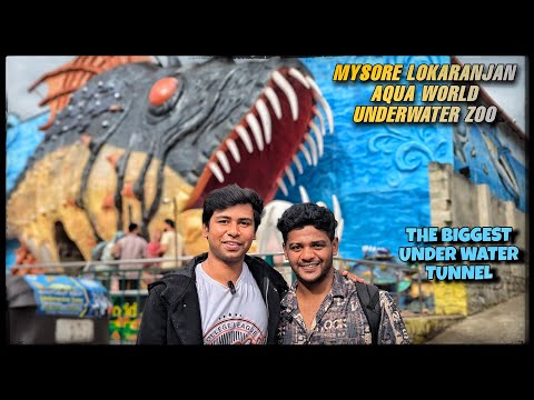 Mysuru biggest under water zoo world Lokaranjan Aqua World tour underwater Zoo full detail video